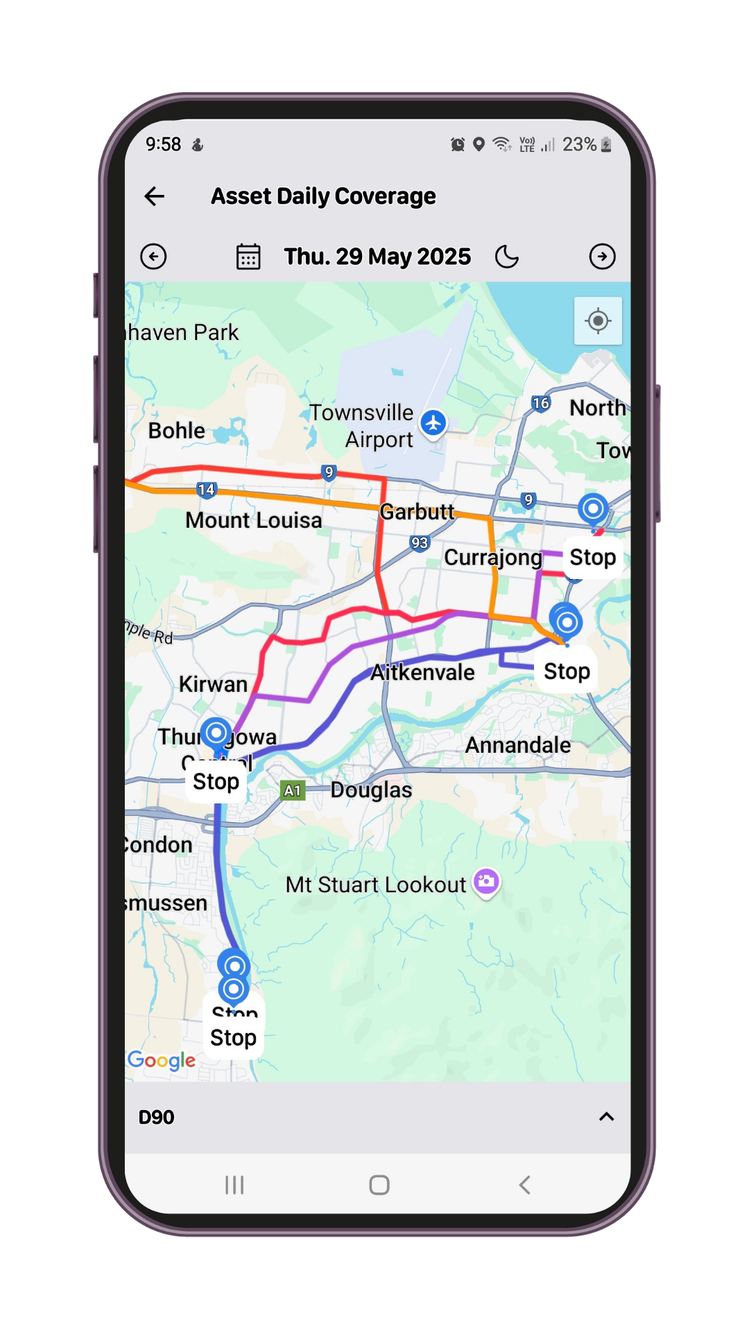 Telematics Guru Mobile Screen